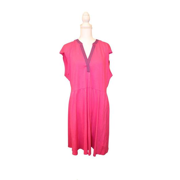 Boden Chloe Embroidered Short Dress size 16/18 NWT